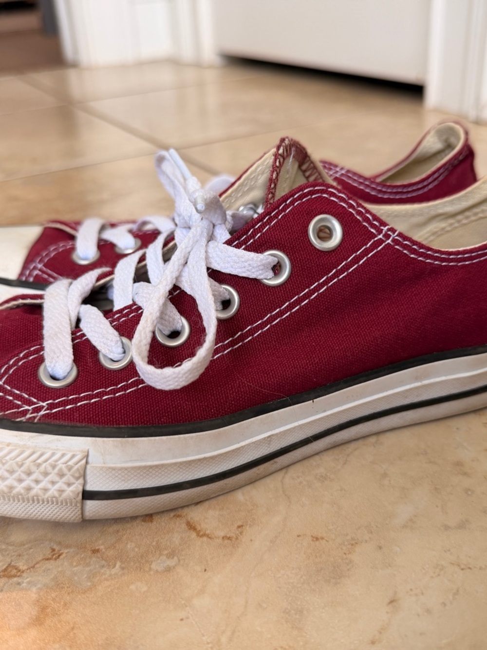 Maroon Converse